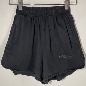 Essentials Fear of God Black Sweat Shorts
